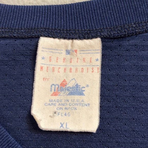 Vintage Detroit Tigers Majestic MLB Baseball Jersey T Shirt V Neck Mens XL - Picture 6 of 11